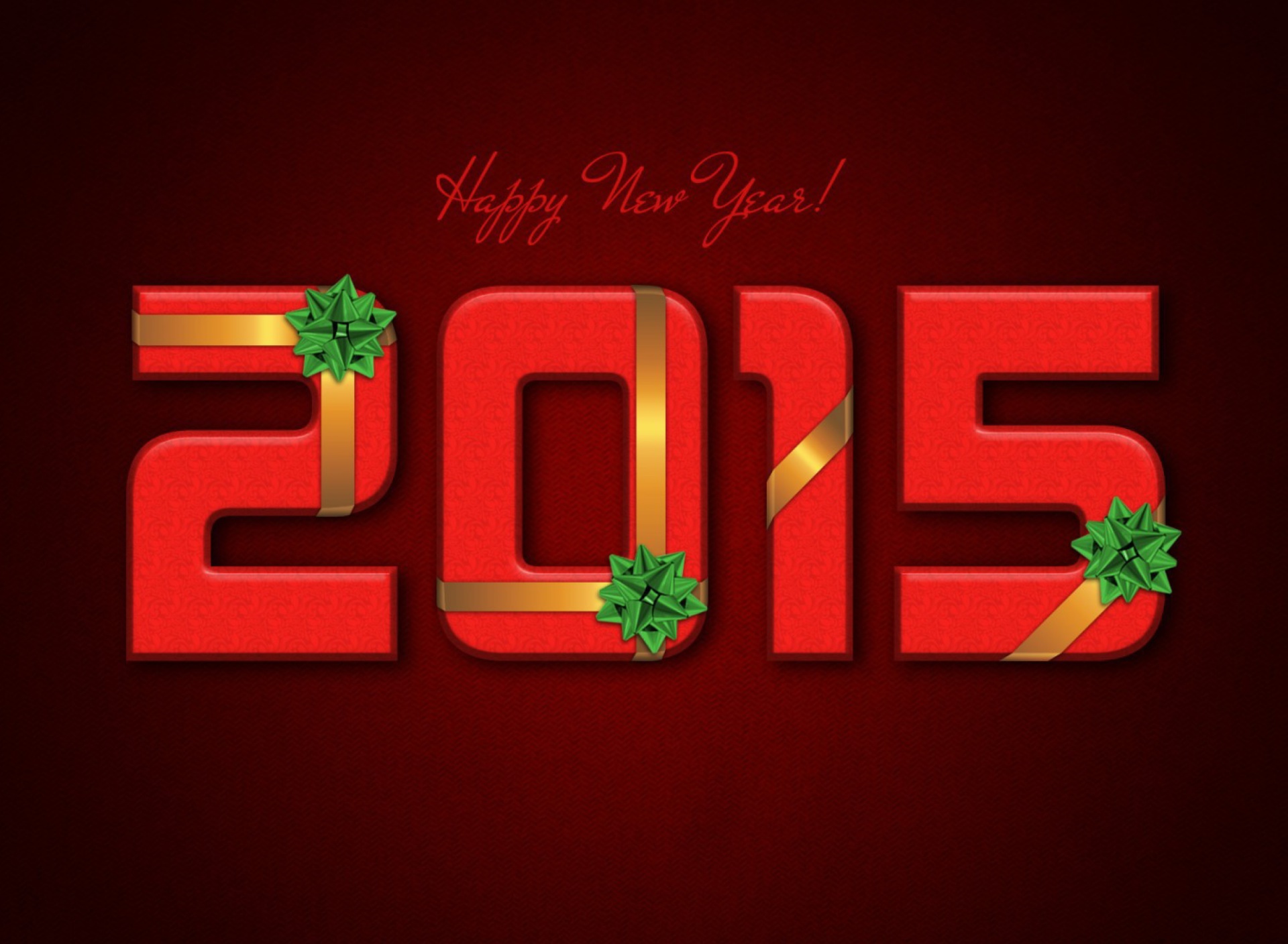 Das New Year 2015 Red Texture Wallpaper 1920x1408