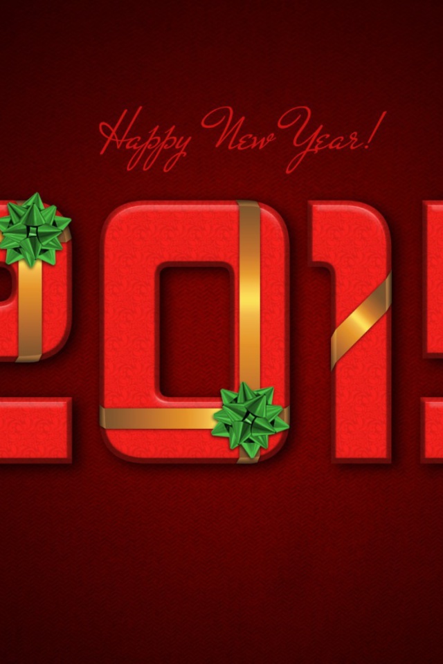 Screenshot №1 pro téma New Year 2015 Red Texture 640x960