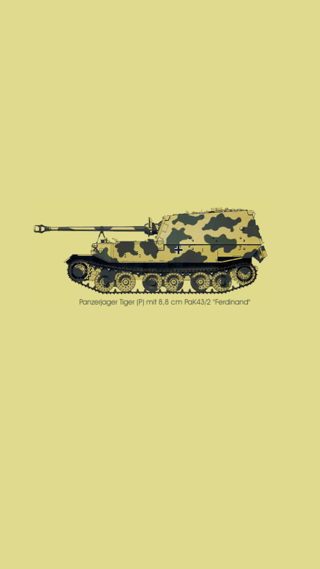 Tank Illustration wallpaper 640x1136
