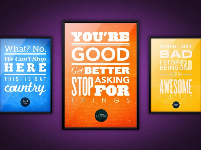Sfondi Motivational phrase You re good, Get better, Stop asking for Things 640x480