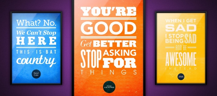 Das Motivational phrase You re good, Get better, Stop asking for Things Wallpaper 720x320