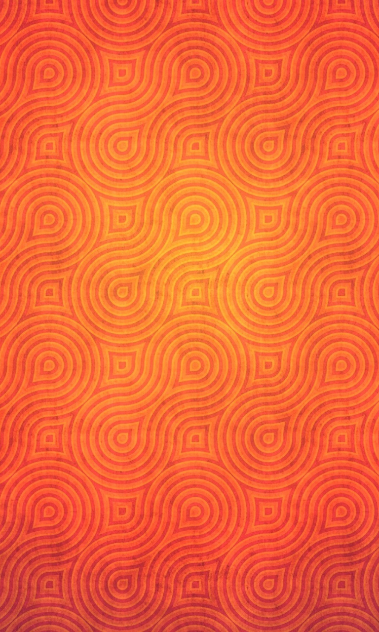 Обои Orange Abstract Pattern 768x1280
