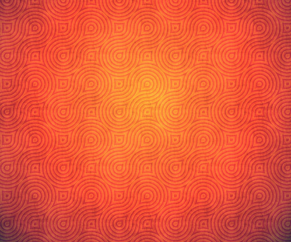 Fondo de pantalla Orange Abstract Pattern 960x800