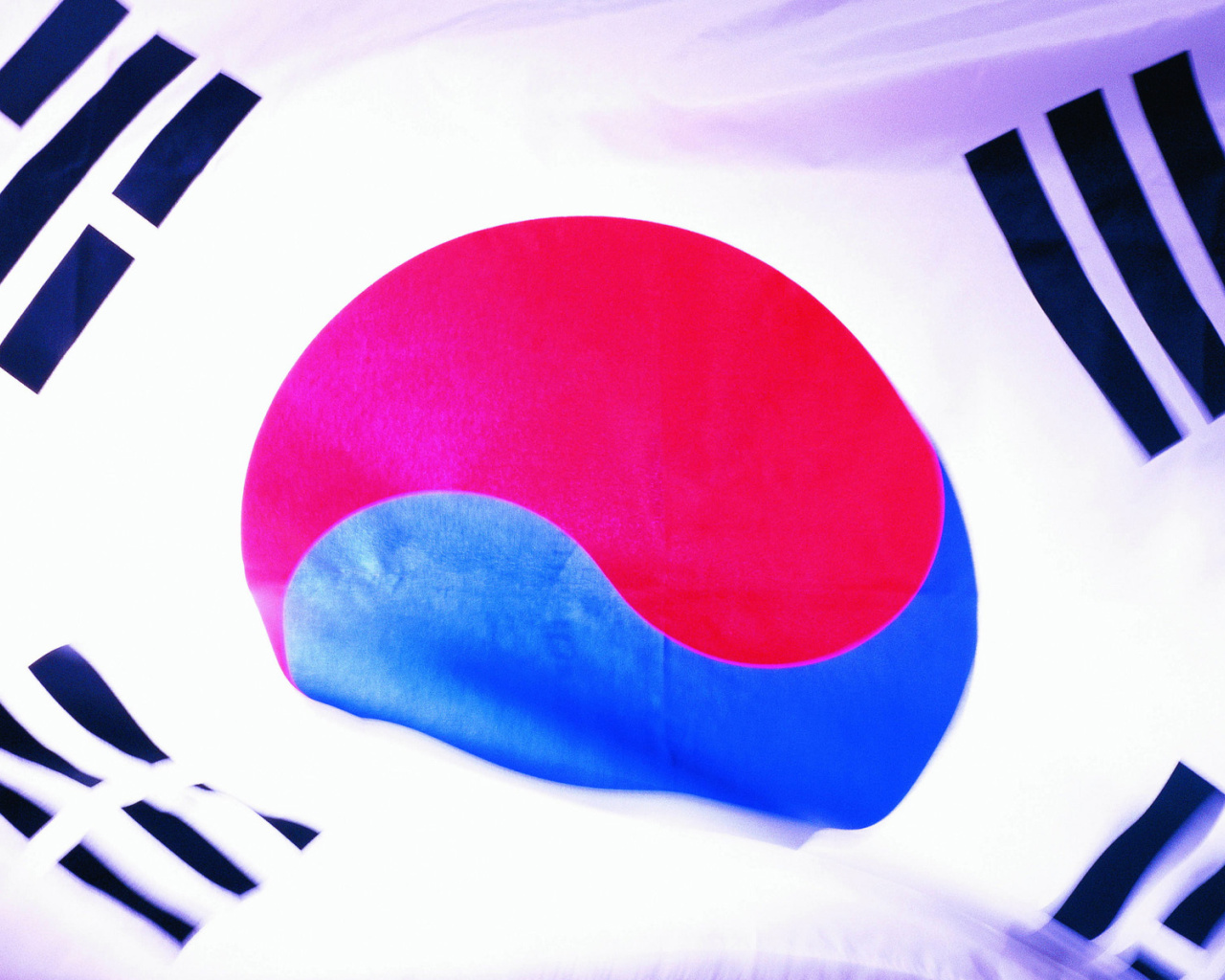 Обои South Korea Flag 1280x1024
