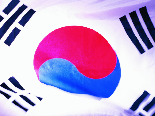 Das South Korea Flag Wallpaper 640x480