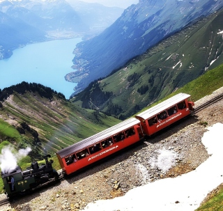 Old Switzerland Train - Obrázkek zdarma pro 128x128