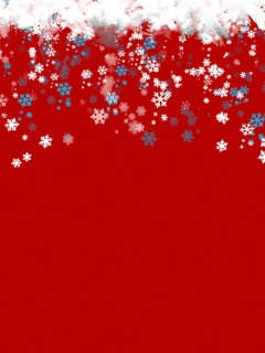 Fondo de pantalla Snowflakes 240x320