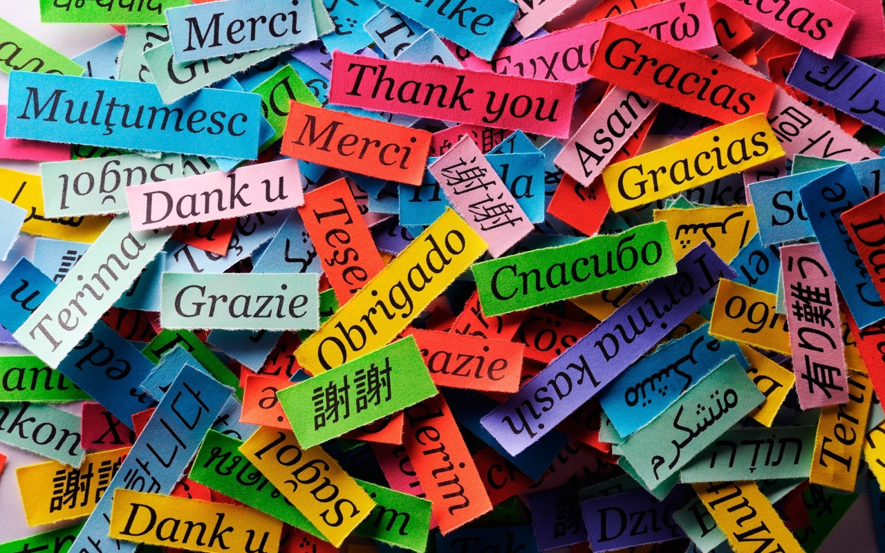 Обои Pieces of Paper with Phrase Thank You 1280x800