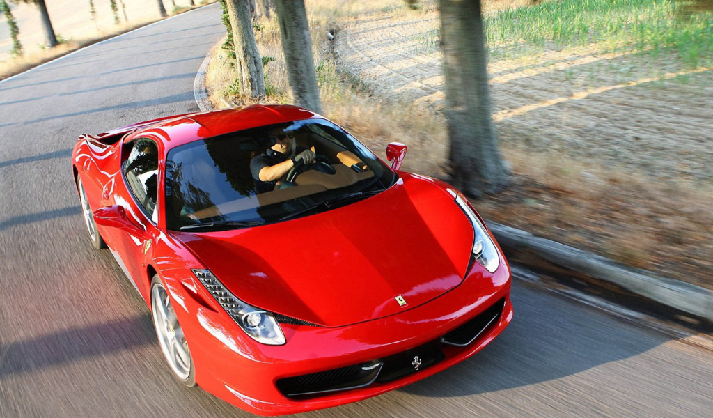 Fondo de pantalla Ferrari 458 Italia Clearness 1024x600