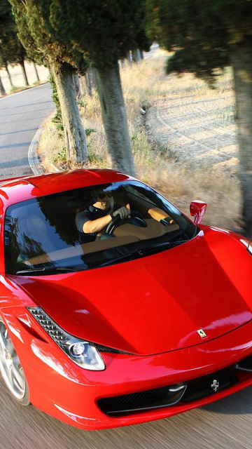 Fondo de pantalla Ferrari 458 Italia Clearness 360x640