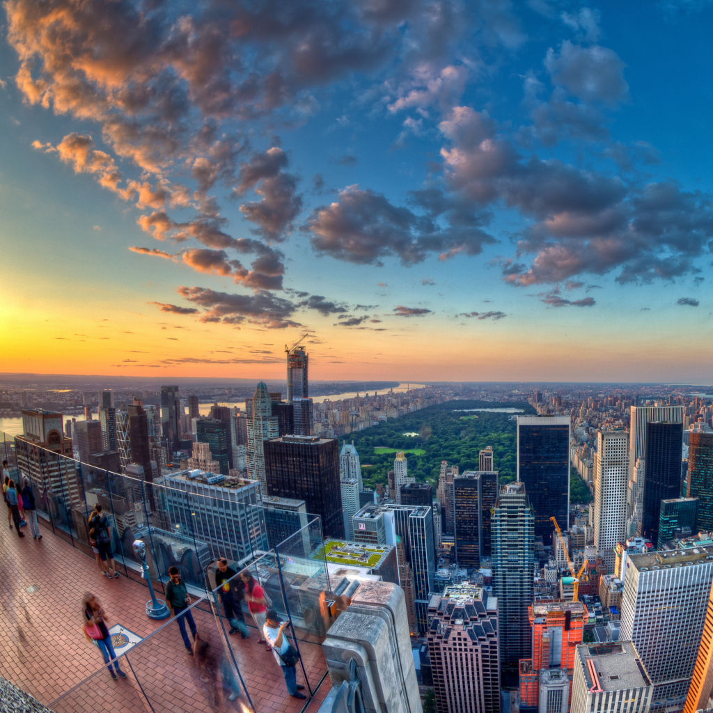 Das New York City Skyscrappers Wallpaper 1024x1024