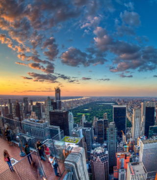 Kostenloses New York City Skyscrappers Wallpaper für 480x640