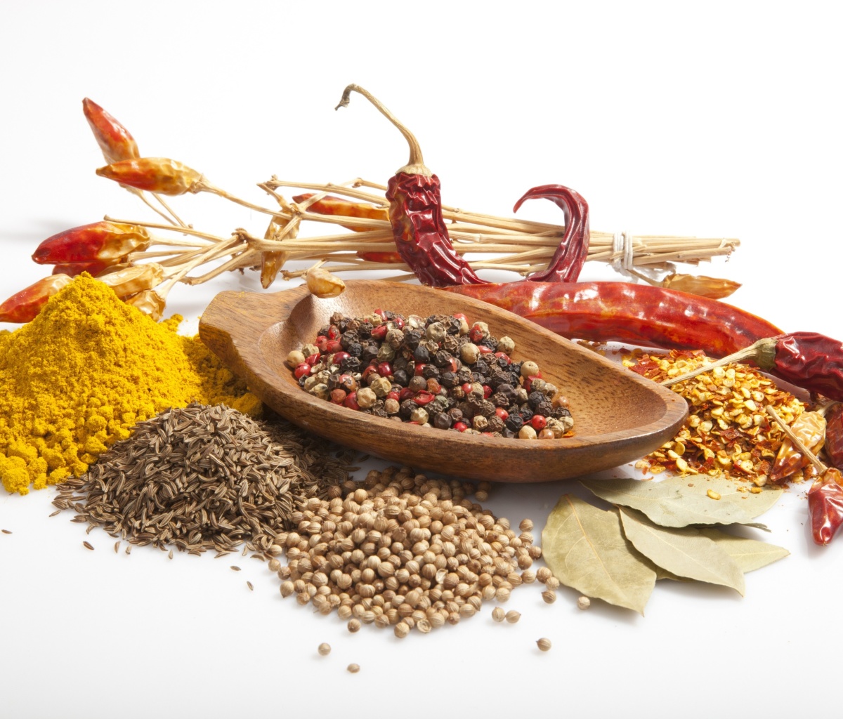 Spices and black pepper wallpaper 1200x1024