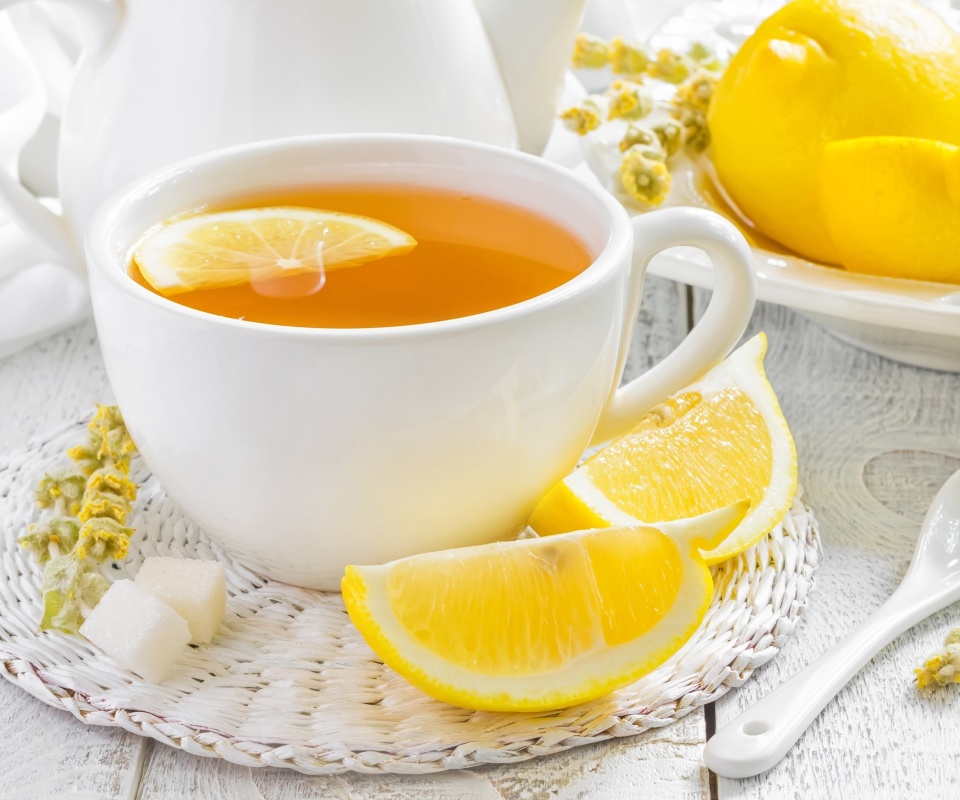 Das Tea with Citron Wallpaper 960x800