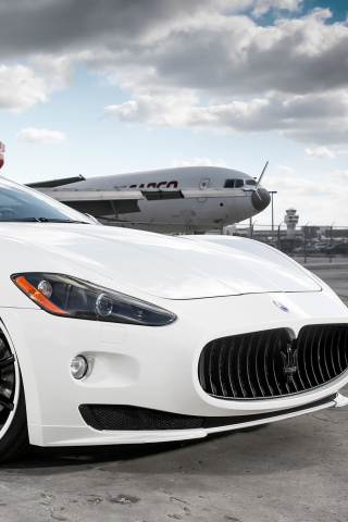 Maserati Gran Turismo Vossen wallpaper 320x480