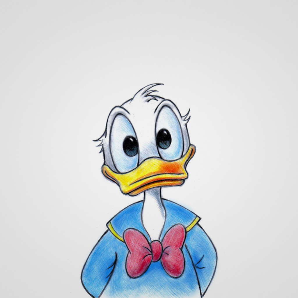 Обои Cute Donald Duck 1024x1024