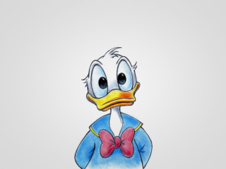 Обои Cute Donald Duck 320x240