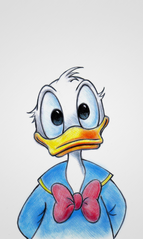 Обои Cute Donald Duck 480x800