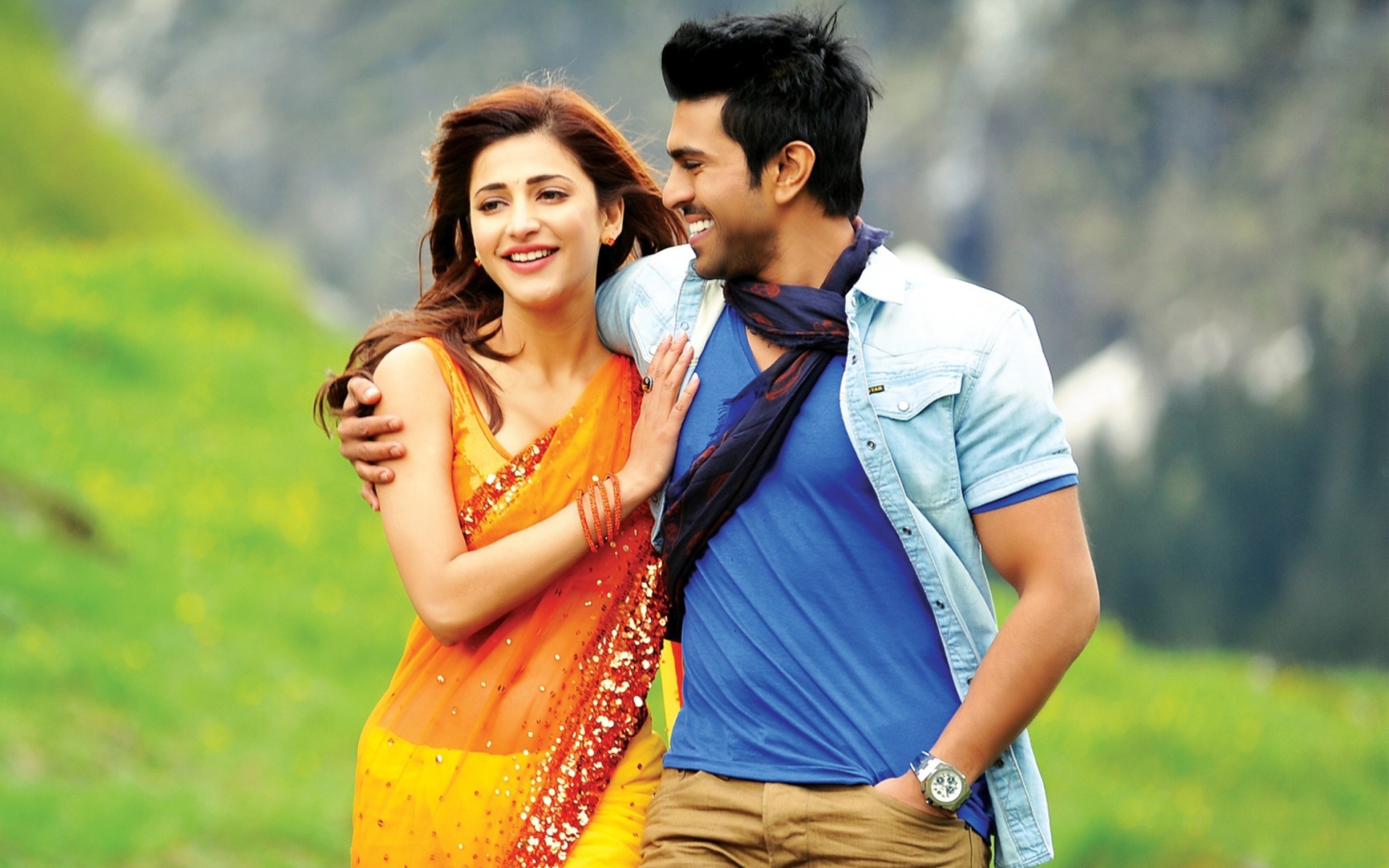 Screenshot №1 pro téma Shruti Hassan and Ram Charan 1920x1200