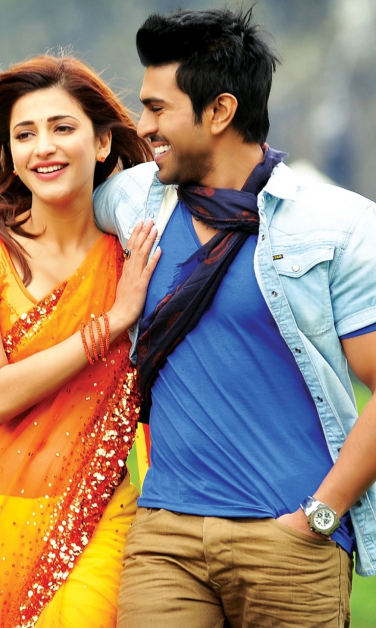 Screenshot №1 pro téma Shruti Hassan and Ram Charan 768x1280