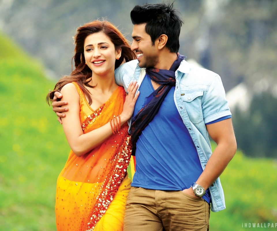 Shruti Hassan and Ram Charan wallpaper 960x800