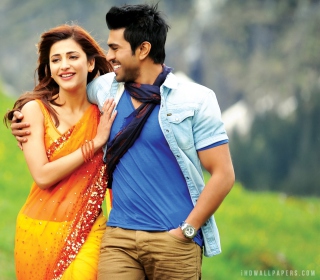 Shruti Hassan and Ram Charan - Obrázkek zdarma pro iPad