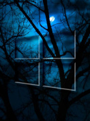 Das Windows 10 HD Moon Night Wallpaper 132x176