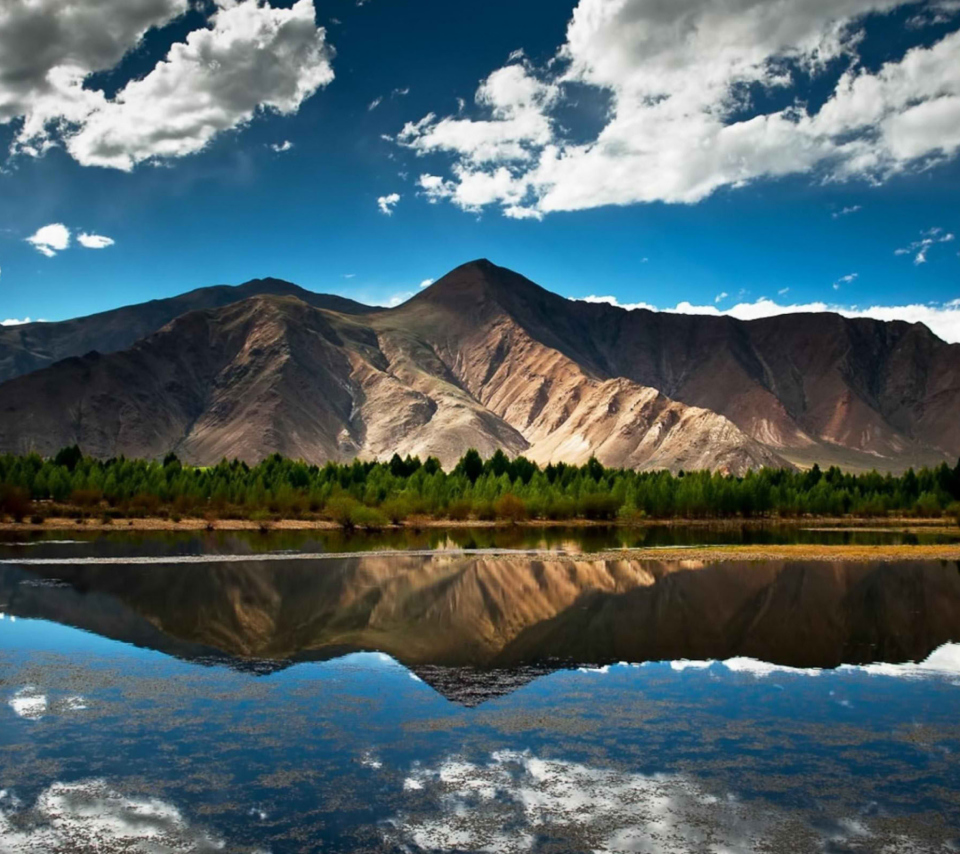 Das Mountain Lake In Chile Wallpaper 960x854