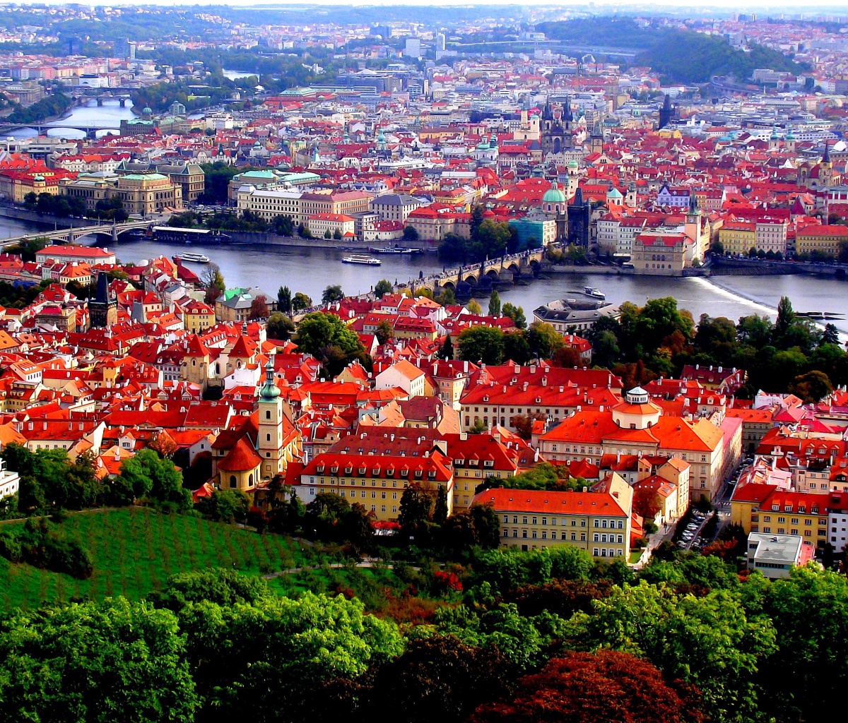 Screenshot №1 pro téma Prague Red Roofs 1200x1024