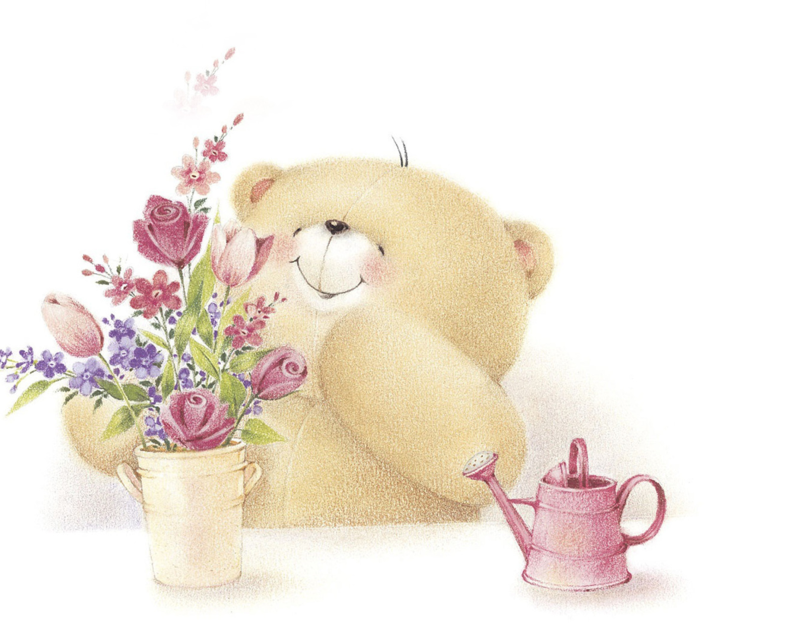Обои Forever Friends Teddy Bear 1600x1280