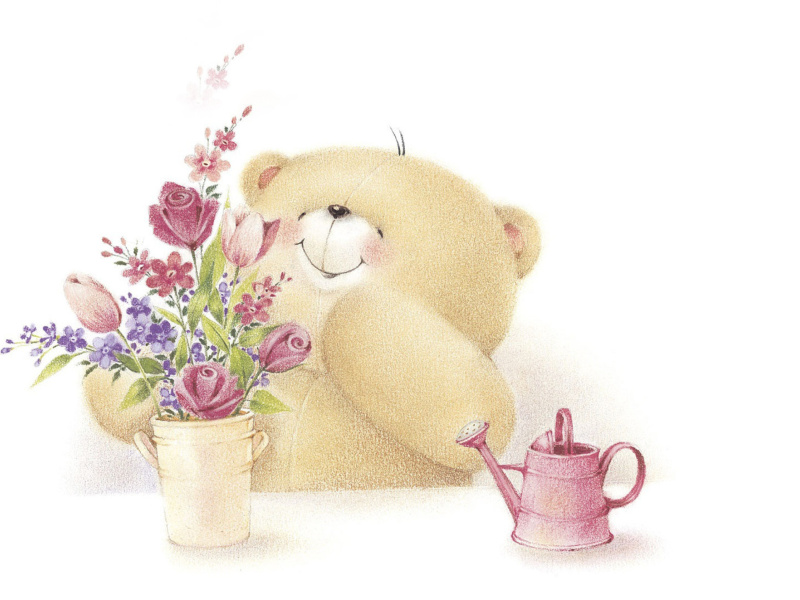 Das Forever Friends Teddy Bear Wallpaper 800x600