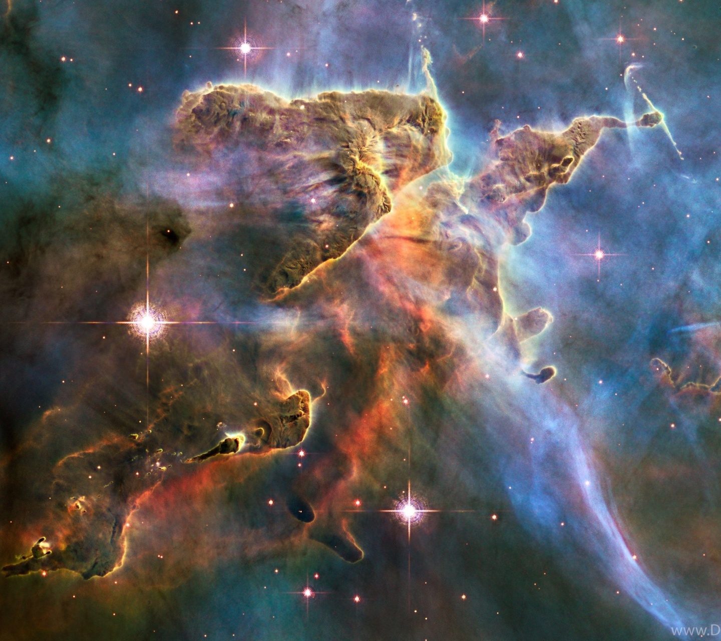 Das Rosette Nebula Wallpaper 1440x1280