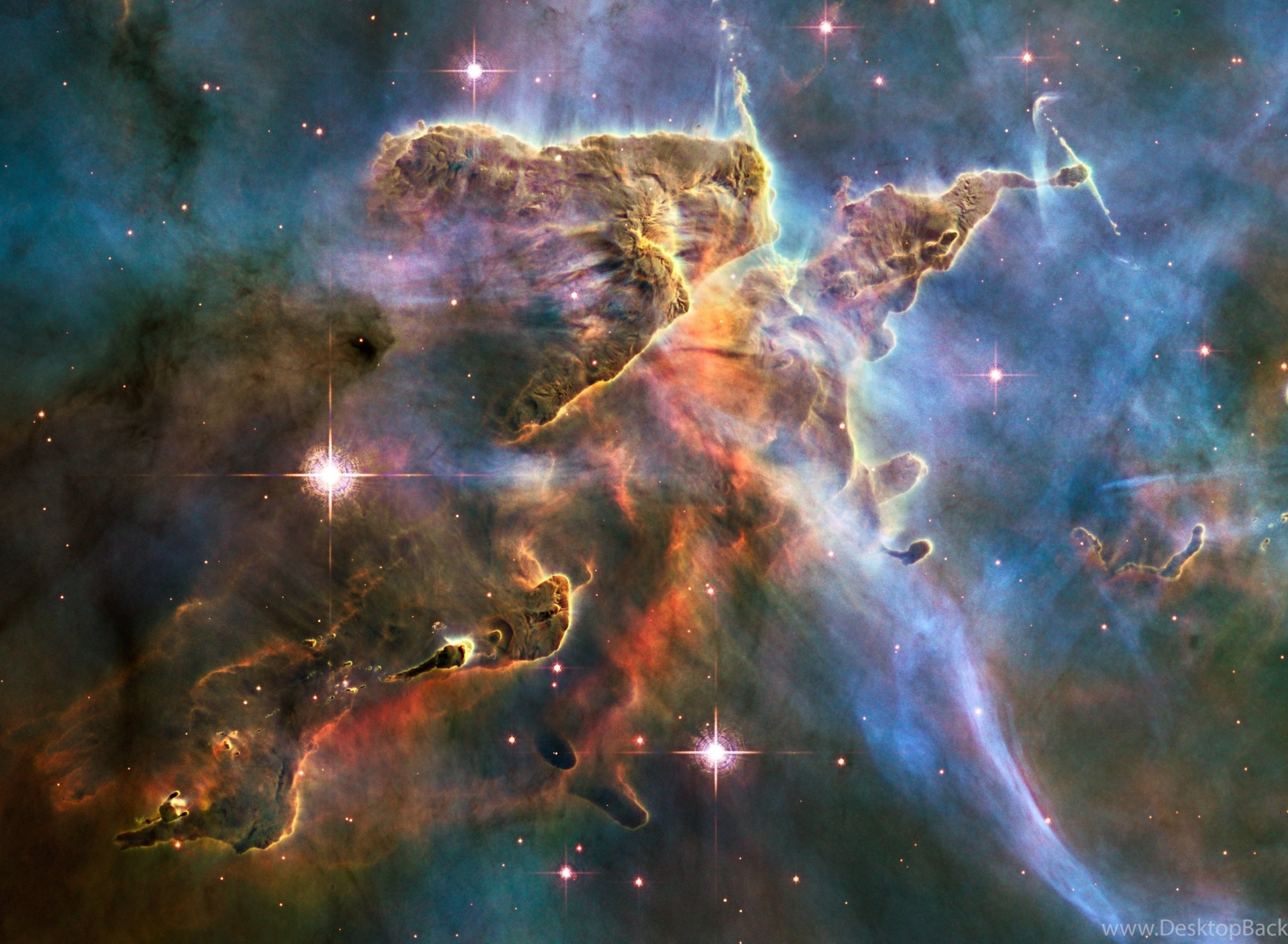Das Rosette Nebula Wallpaper 1920x1408