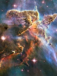 Rosette Nebula wallpaper 240x320