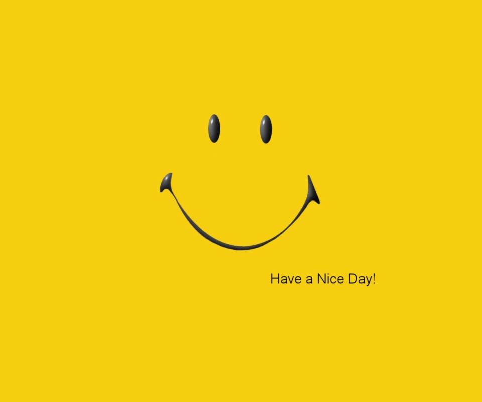 Das Have A Nice Day Wallpaper 960x800