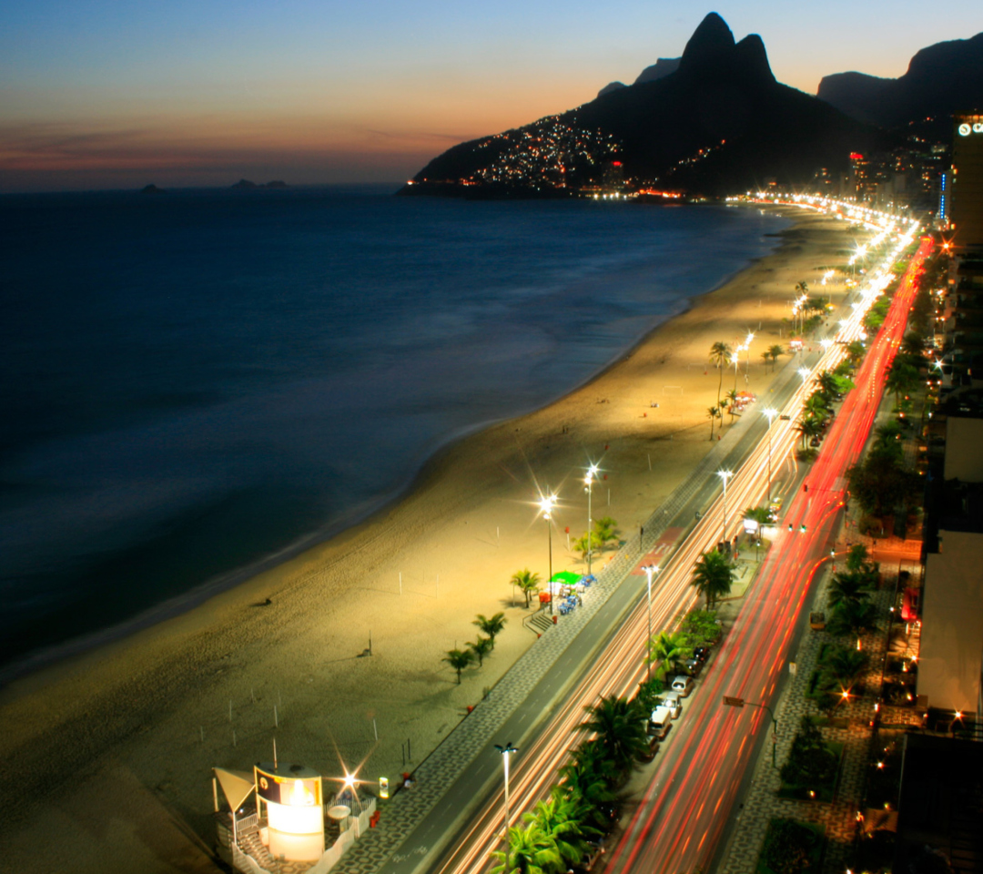 Fondo de pantalla Rio De Janeiro Beach 1080x960