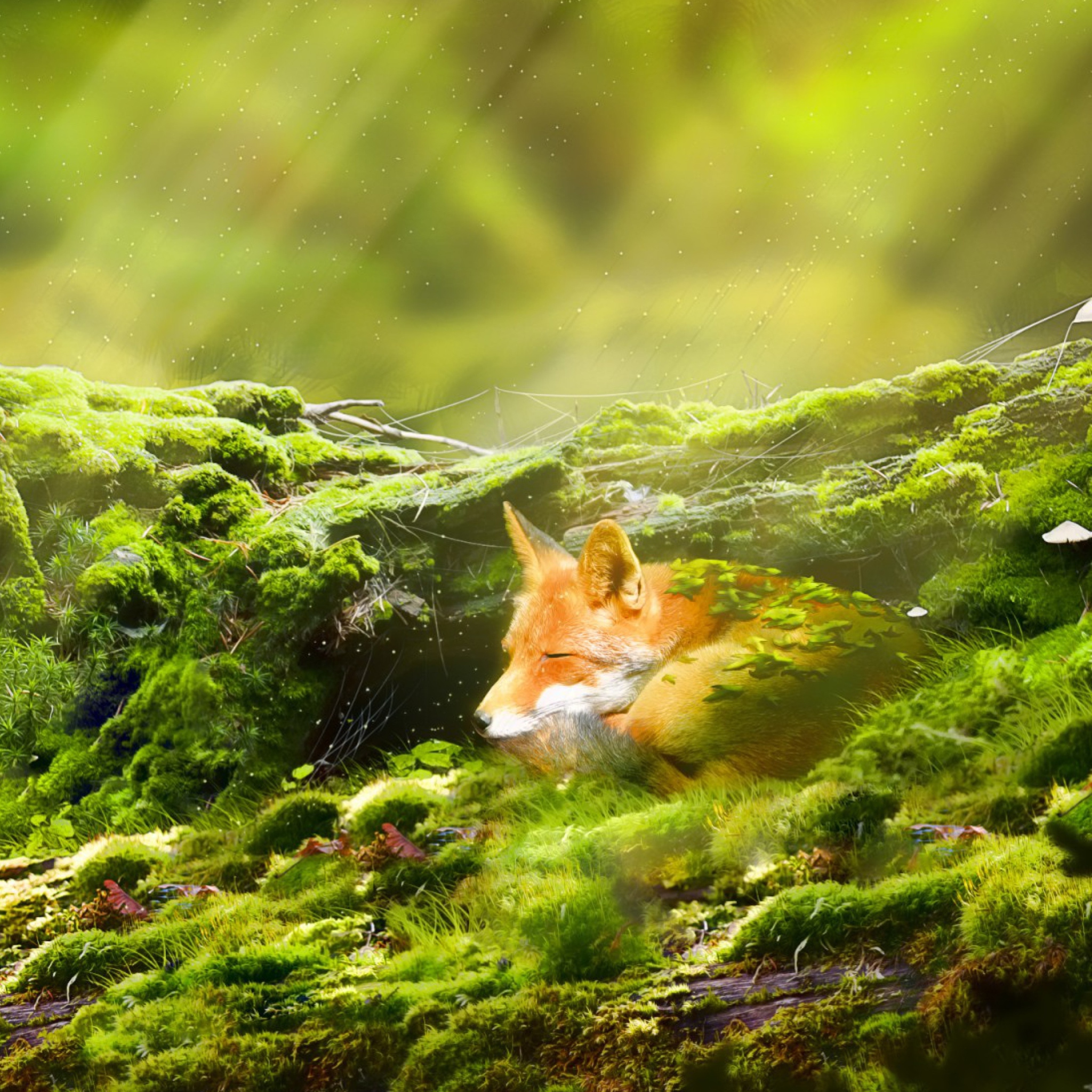 Screenshot №1 pro téma Sleeping Fox 2048x2048