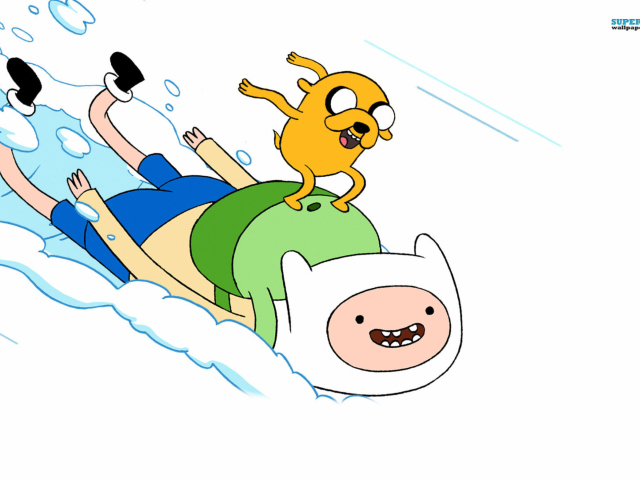 Finn And Jake Adventure Time wallpaper 640x480
