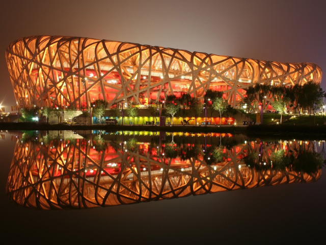 Das Beijing National Stadium Wallpaper 640x480