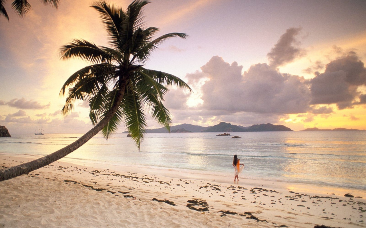 Screenshot №1 pro téma Seychelles Beach 1280x800