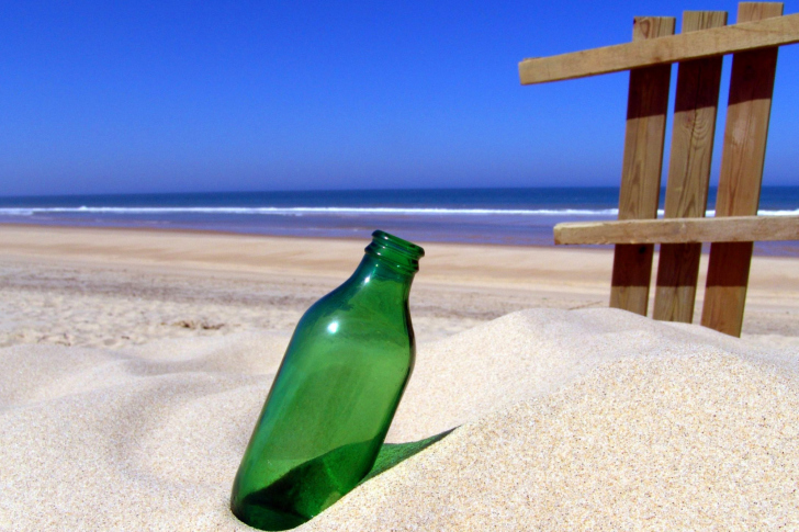 Fondo de pantalla Bottle Beach