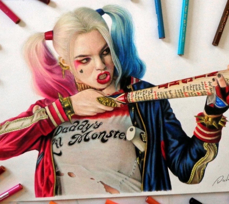 Margot Robbie in Suicide Squad wallpaper 960x854