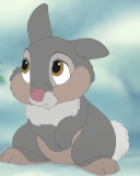 Comical Rabbit Thumper wallpaper 128x160