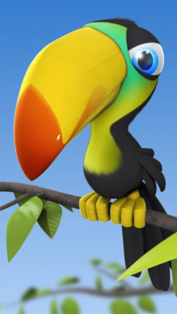 Fondo de pantalla Colorful Parrot 360x640