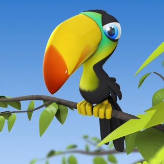 Colorful Parrot - Obrázkek zdarma pro iPad 2
