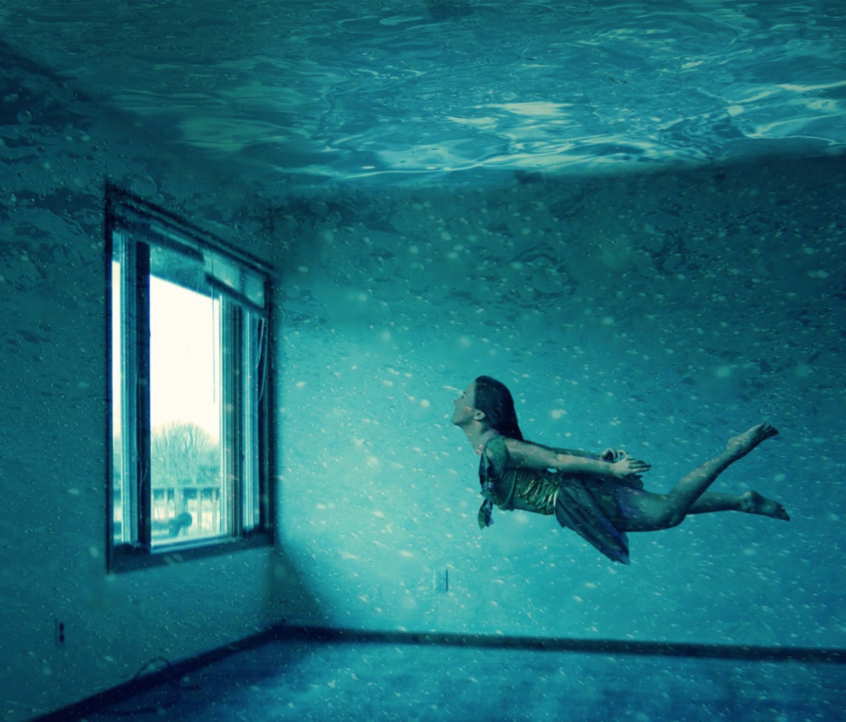 Das Underwater Room Wallpaper 1200x1024