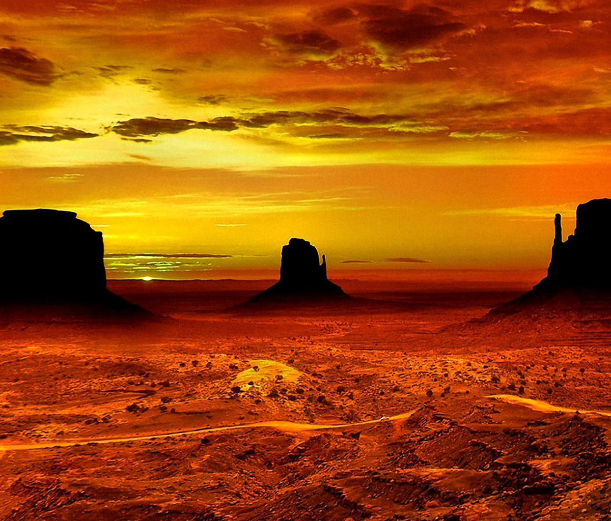 Screenshot №1 pro téma Monument Valley Navajo Tribal Park in Arizona 1200x1024