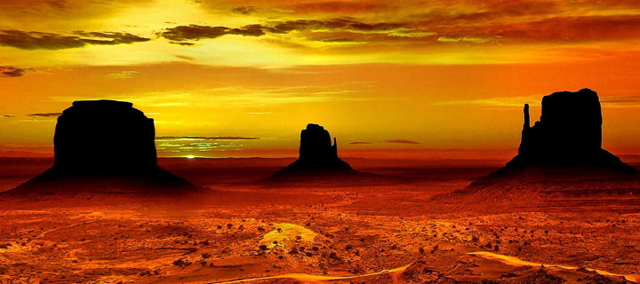 Screenshot №1 pro téma Monument Valley Navajo Tribal Park in Arizona 720x320