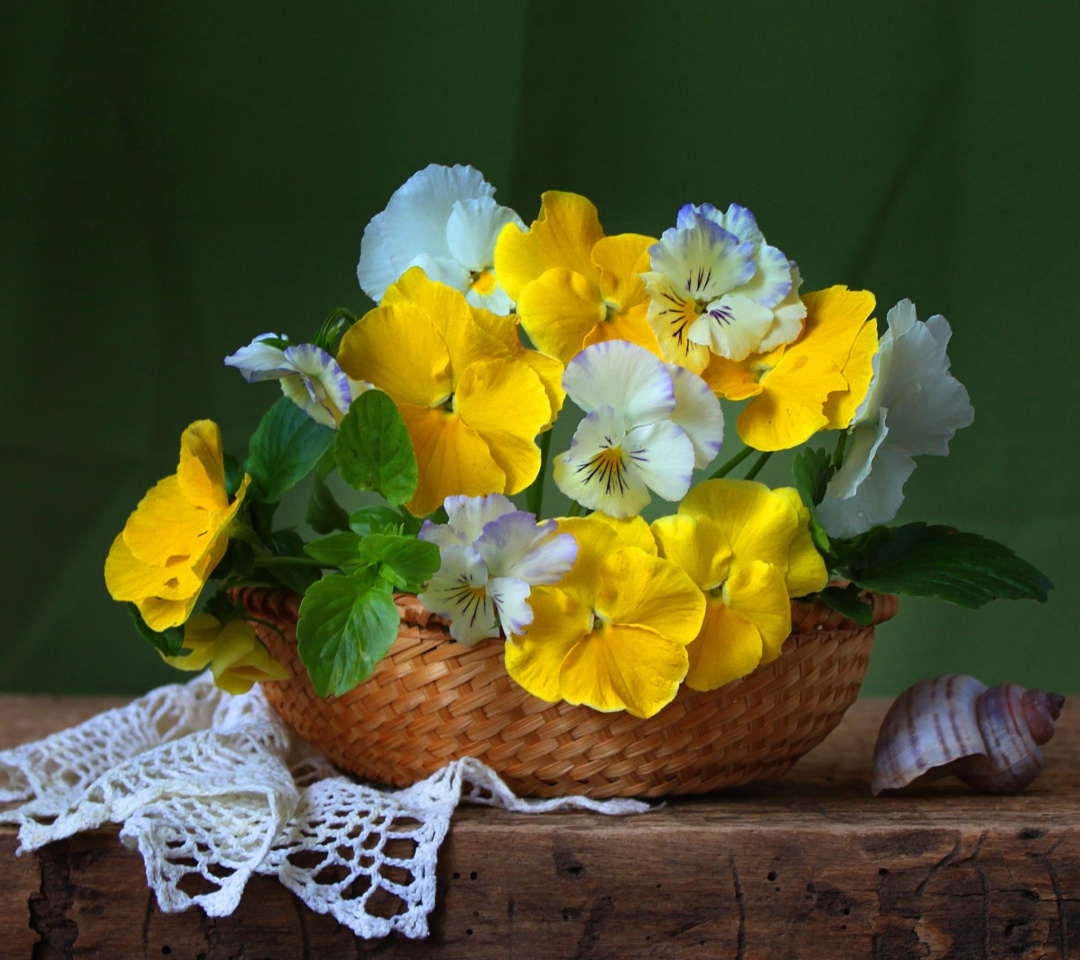 Обои Violets In The Garden 1080x960