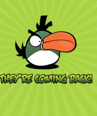 Angrybird Green - Obrázkek zdarma pro iPhone 4